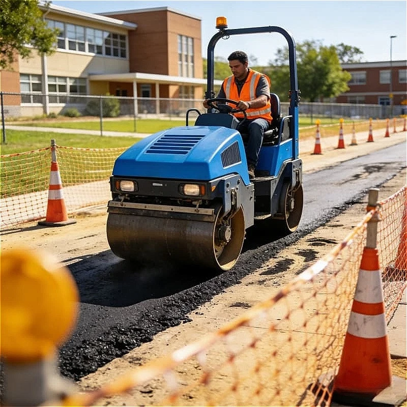 Electronic Vibration Control Road Roller Precision Start Stop Compaction Control Light Duty Landscaping Garden Work Customized