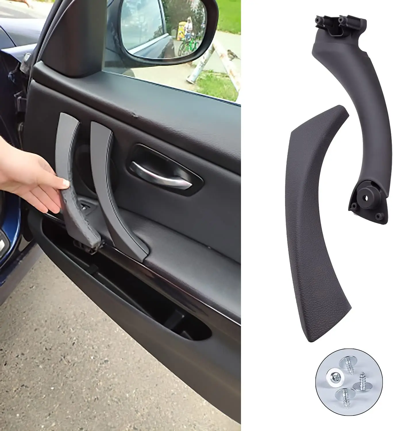 Left Right Interior Passenger Door Pull Handle Replacement For BMW 3series E90 E91 E92 318 320 325 330 335 51417230849