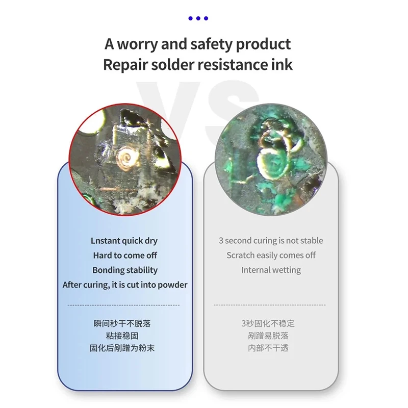 MECHANIC UV Curing Solder Mask Ink Semitransparent Fast Curing Phone Welding Insulating Protect Oil Soldering Paste Flux Inks