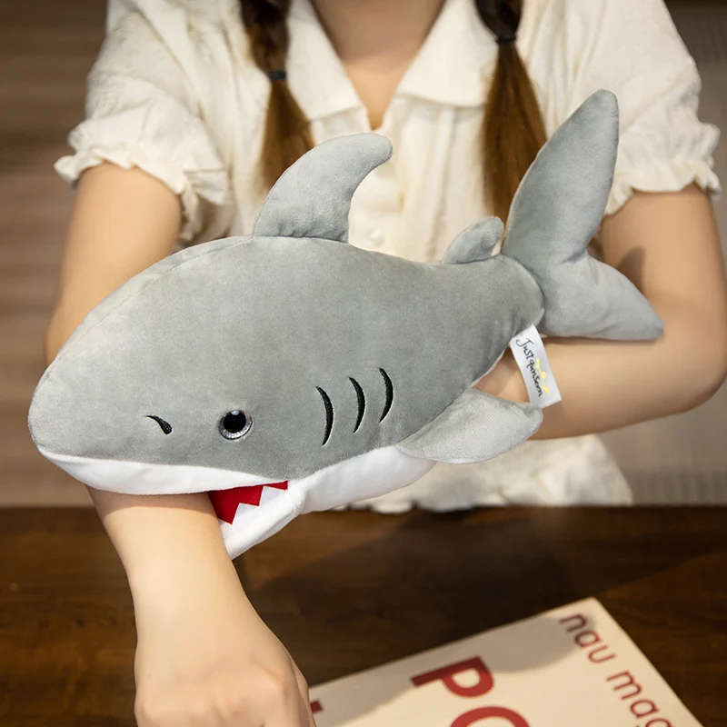 Ocean Animal Plush Puppet Octopus Tortoise Crab Shark Clownfish Small Prop Tell Story Interactive Plushie Gift