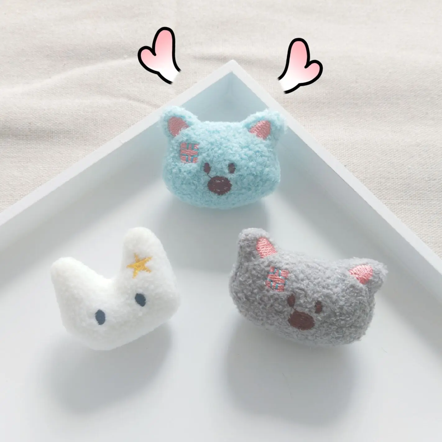 Premium Plush Brooch Cute Cartoon Bear Rabbit Pin for Clothes Shoes Bag Coat Adorable Animal Badge Fashion Accessory