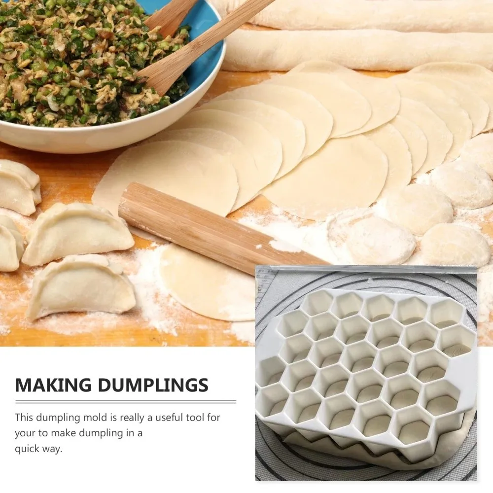 New PP Pastry Divider Honeycomb Reusable Dough Equalizing Cutter Russian Ravioli Mold Kitchen