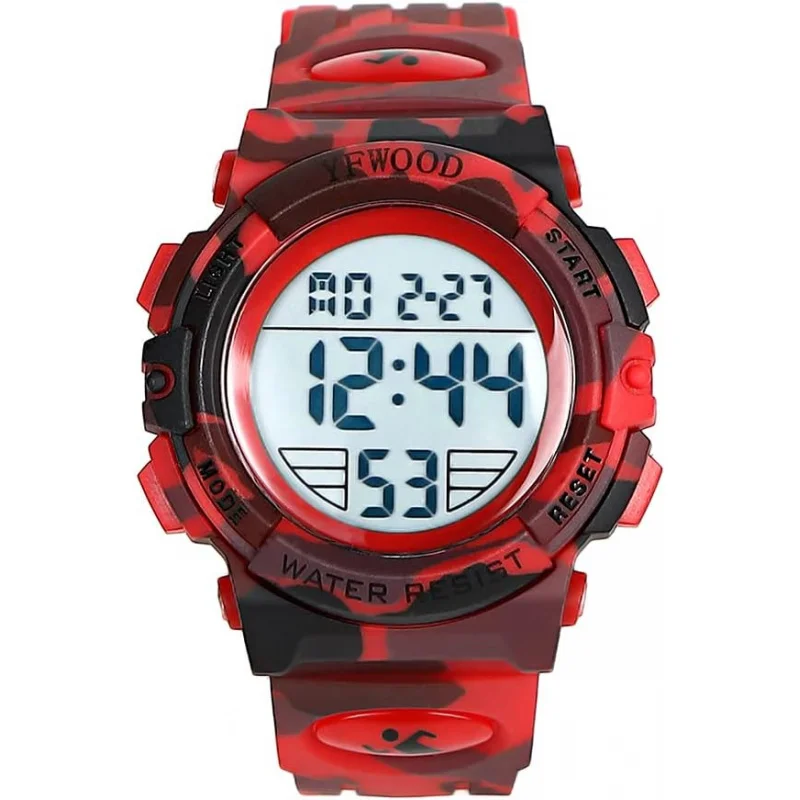 Adventure - Ready Digital Watch for Boys!Waterproof, with Electronic Analog Quartz, Luminous Alarm, Stopwatch.