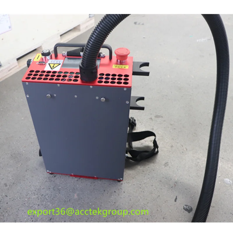 Pulsed Fiber Laser Cleaning Machine Laser Metal Rust Remover Industry Cleaner Machine Backpack Sytle Laser Cleaner