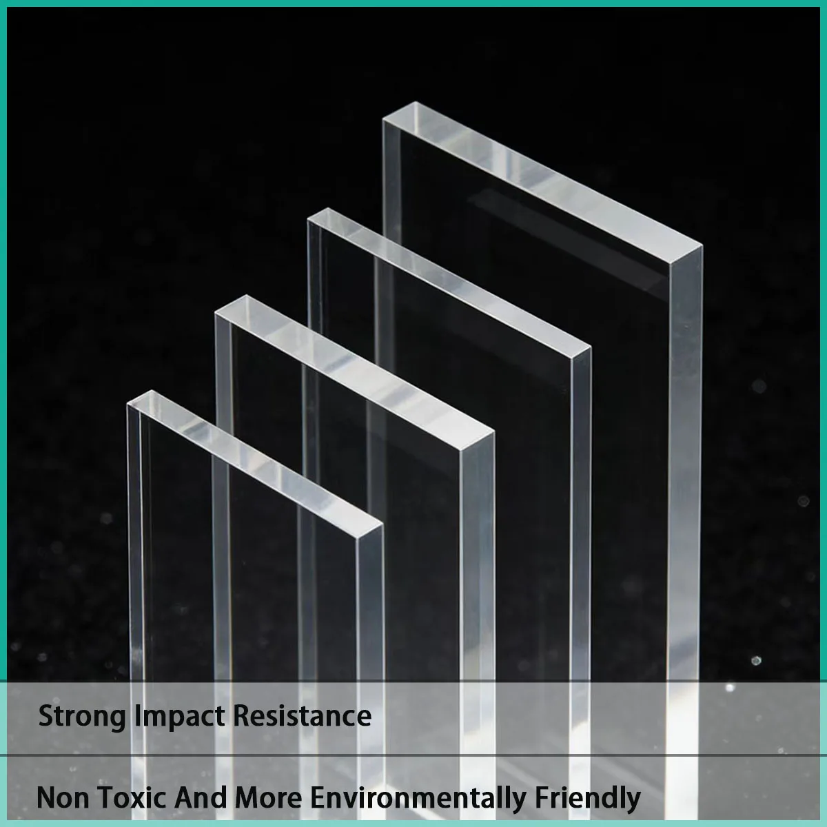 1-20mm thick transparent acrylic square board is used for displaying props, lighting panels, decorative partitions, etc