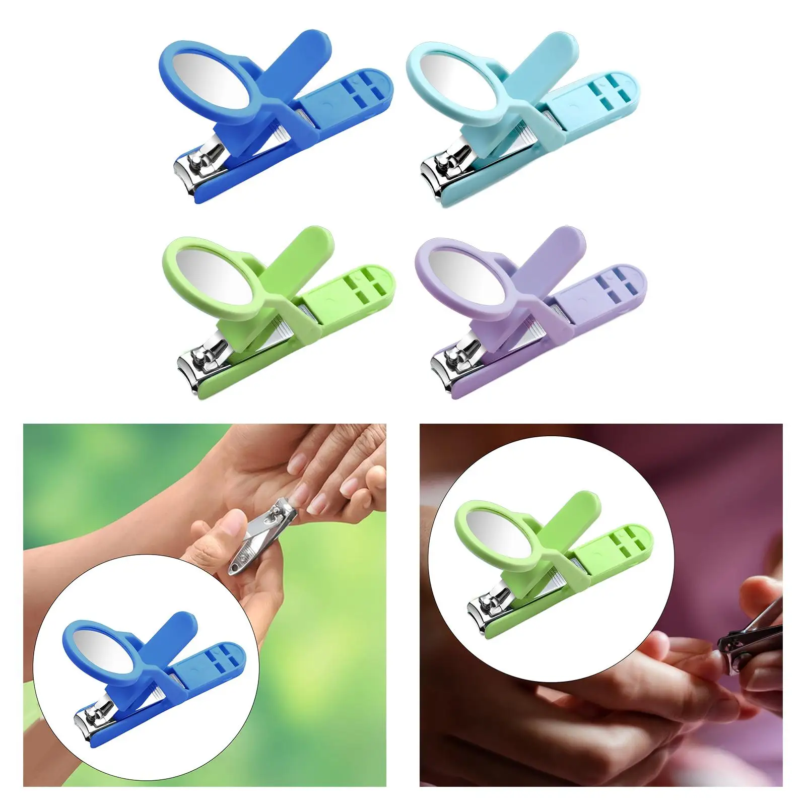 Toenail clippers, fingernails Toenail clippers with magnifying glass, durable,