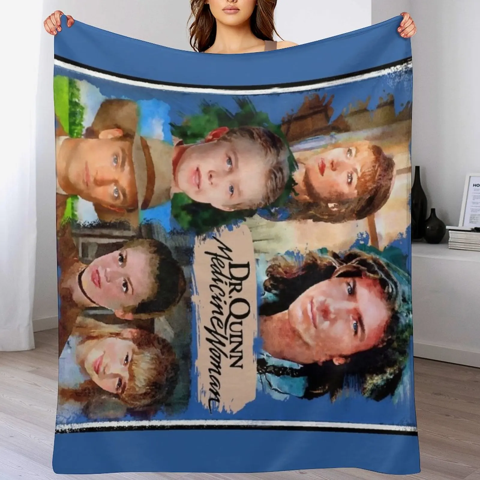 

Dr Quinn Medicine Woman Family Throw Blanket Comforter Bed linens Loose Picnic Blankets