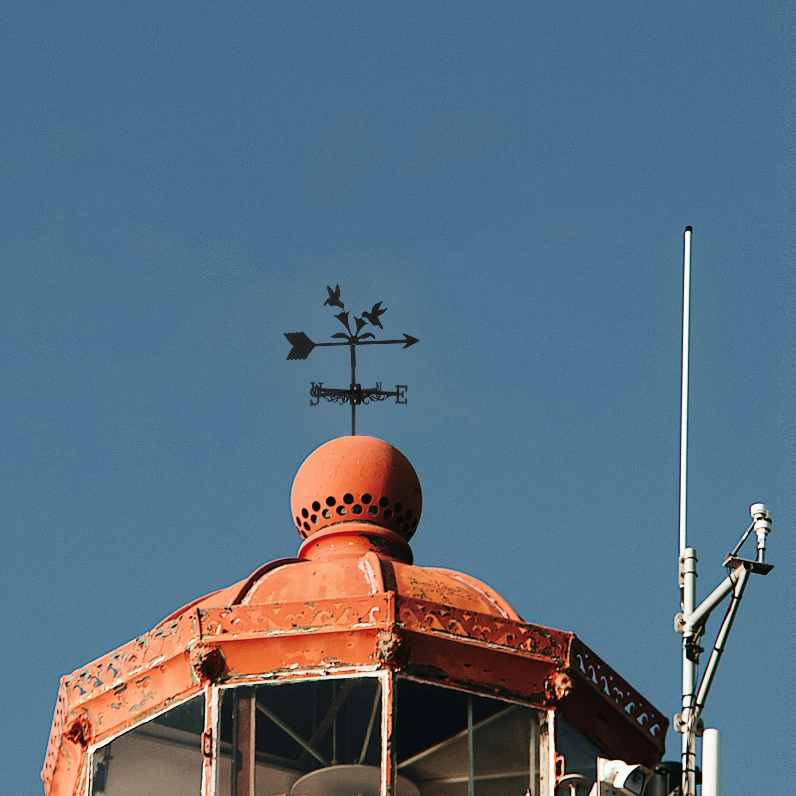 

Decorative Weather Vane Iron Wind Direction Indicator For Garden Yard Roof Lawn Outdoor Decoration Metal Stake Ground