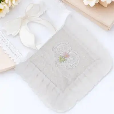 Cover Protective Sleeve Hand-made Lace Decorative Book Clothes Covers White Polyester Notebook With Strap For Students Stylish