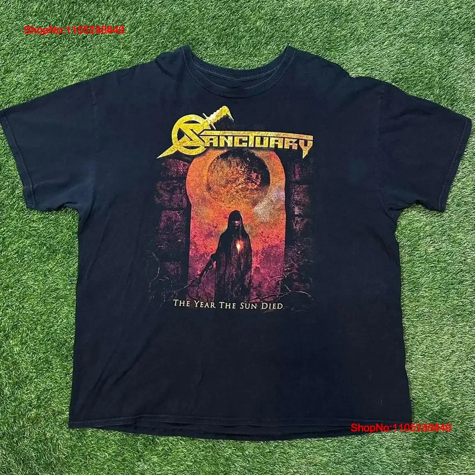 Sanctuary Heavy Metal Band Cotton T Shirt All Size S To 4XL M487 vintage Washed Slightly designer clothes Versatile Breathable