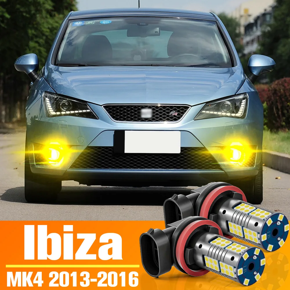 

2pcs LED Front Fog Light Bulb Accessories For Seat Ibiza 4 MK4 2013-2016 2014 2015