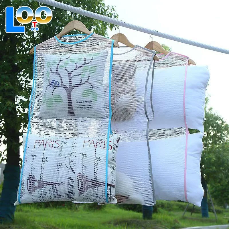 Сетка для сушки на открытом воздухе, ветрозащитный держатель для подушки, вешалка для одежды на балконе, многофункциональный инструмент для чистки, креативные товары для дома