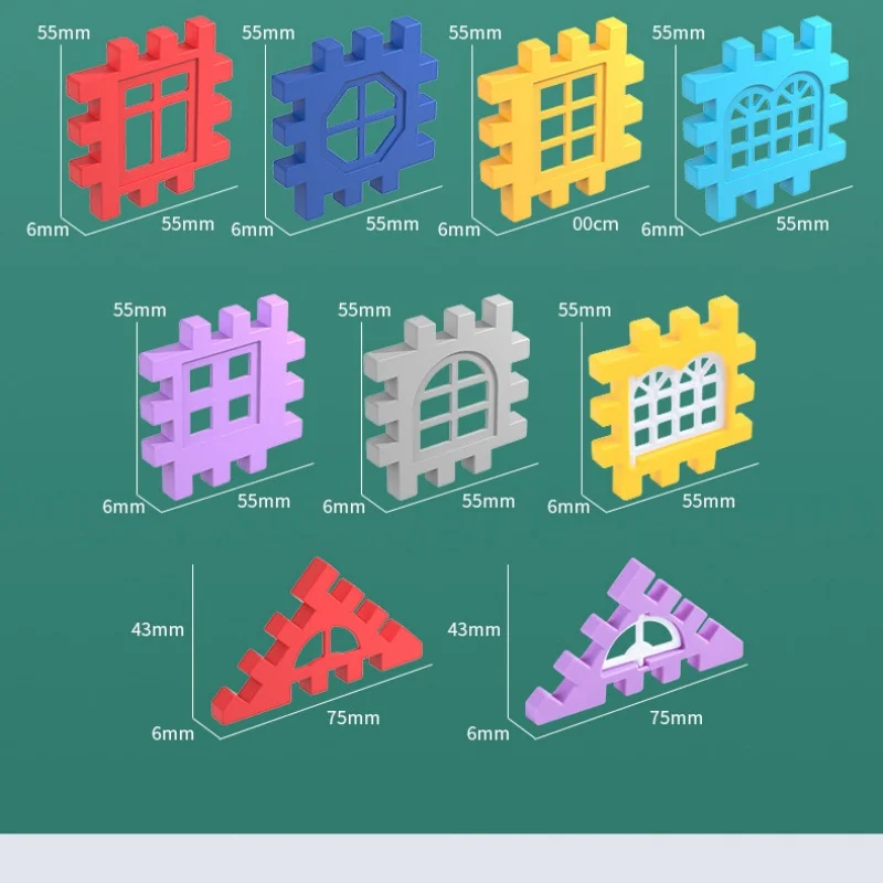 84-344pcs Children 3D Puzzle Game Cube Block Toys Design Build Own Building Blocks Children's Educational Toys