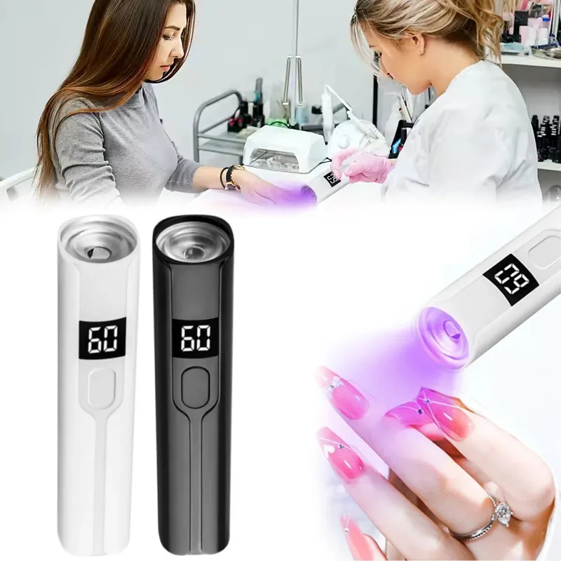 

1-10PCS Portable Rechargeable Nail Lamp - Compact Handheld UV Light Curing Light for Travel, Mini Flashlight Design