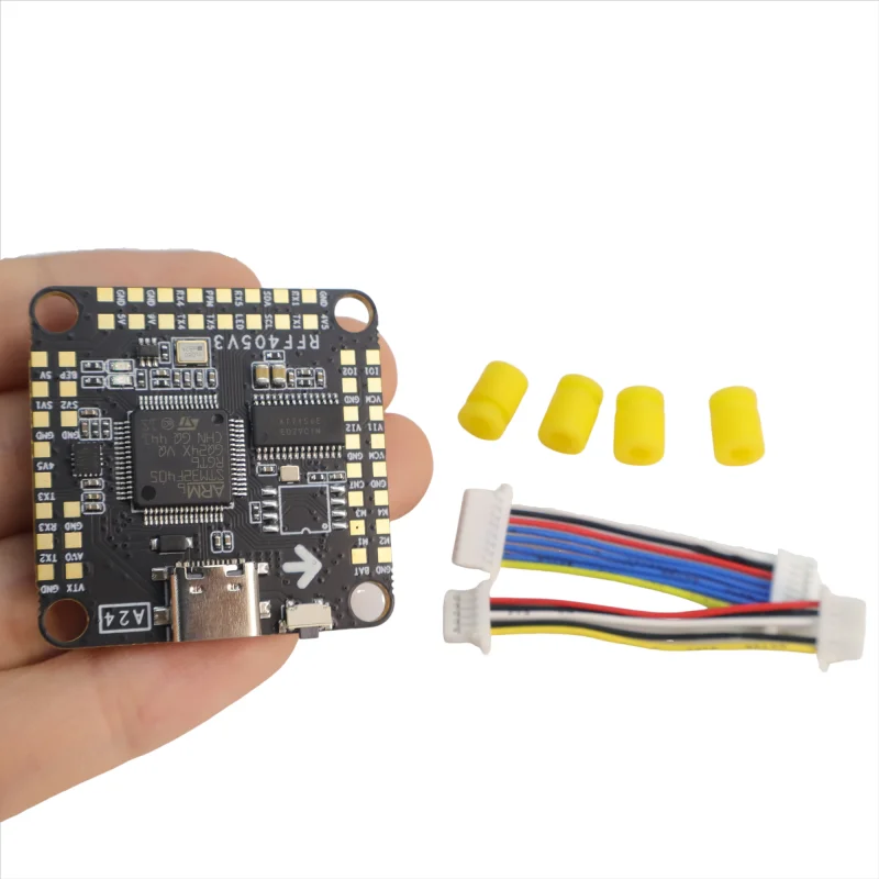 

F405 Flight Controller with various ESCs FPV systems supporting 3-8S LIPO batteries and INAV for use in FPV freestyle drones