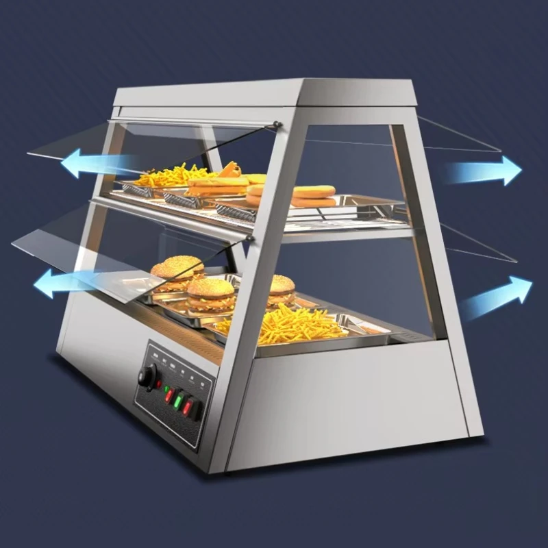 Fries Burgers Chicken Commercial Food Warmer Display Showcase Food Warmer Electrical