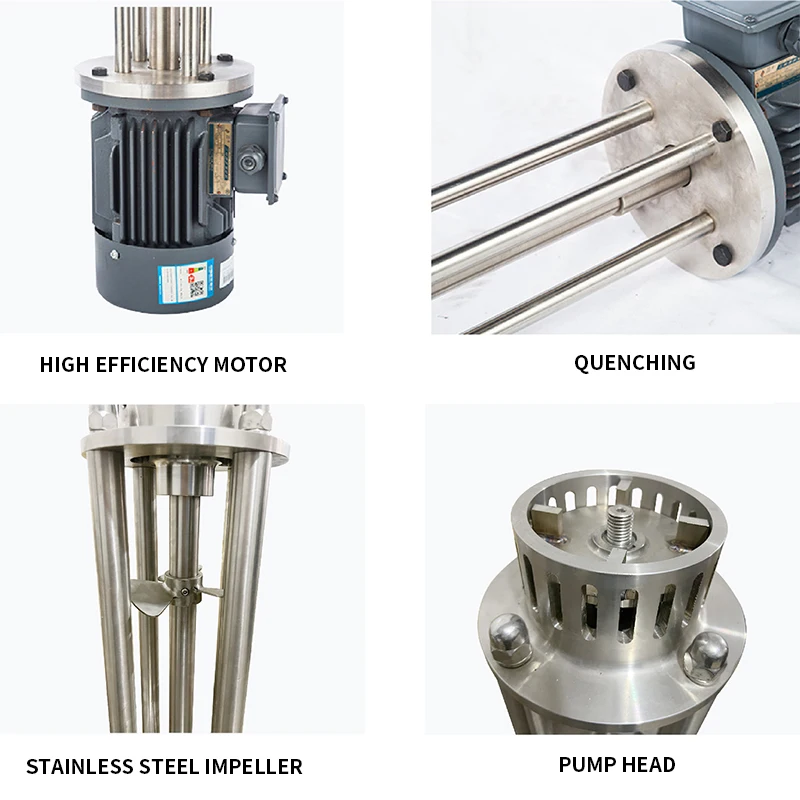 Przemysłowy homogenizator wysokiej prędkości LRH-100 emulgator emulgator o wysokim ścinaniu rozpuszczanie, mieszanie i mieszanie 2,2 kw