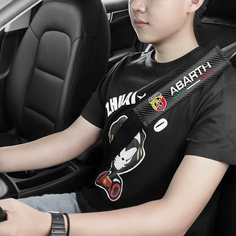 

Автомобильный Стайлинг, чехол на ремень безопасности, кожаный ремень безопасности, защитные накладки для FIAT 500 Grande Stilo Freemont Punto Astra Bravo