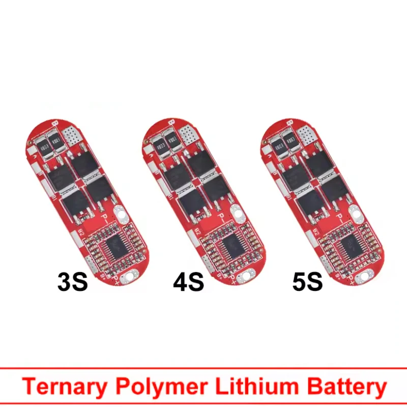 3S 4S 5S 18650 Li-ion Battery BMS Protection Board 25A Continuous 40A-50A Peak for NMC INR Battery Pack, Power Tools E-Bike