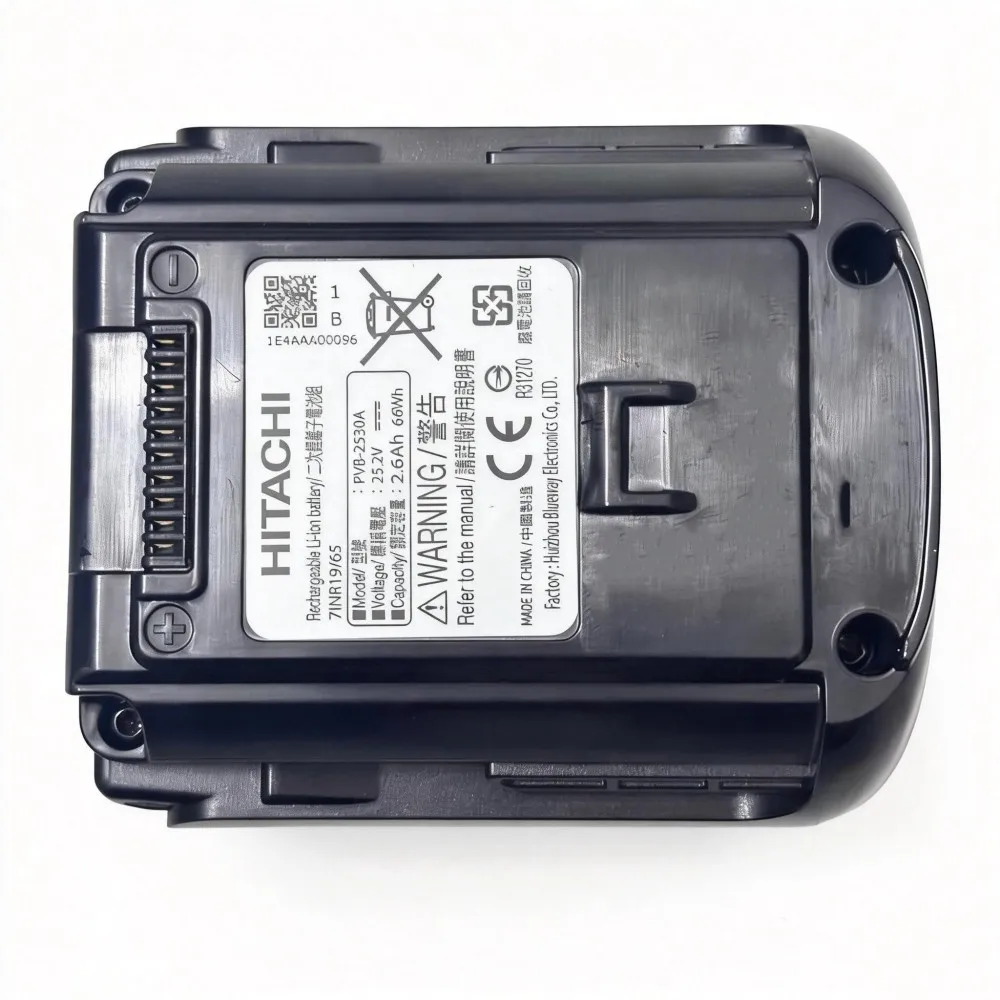 100%Original 2.6Ah 25.2V for HITACHI PVB-2530A PVXH4P PVXHW4P Vacuum Cleaner Battery