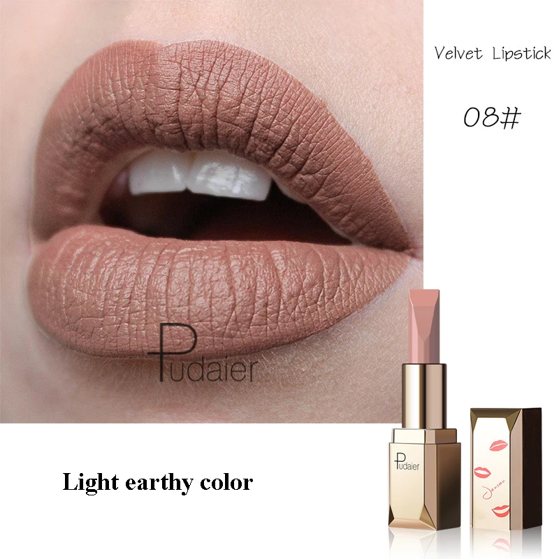 Red Matte Lipstick Waterproof Lip Makeup 26 Colors Long Lasting Moisturizer Lip Tint Nude Pink Black Velvet Nude Matte Lipsticks