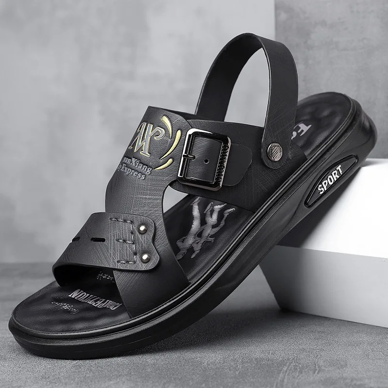 2026 Summer Men's Sandals Comfortable Soft Sole Men Slippers Fashion Outdoor Beach Shoes High Quality Men Casual Sandalias 38-44