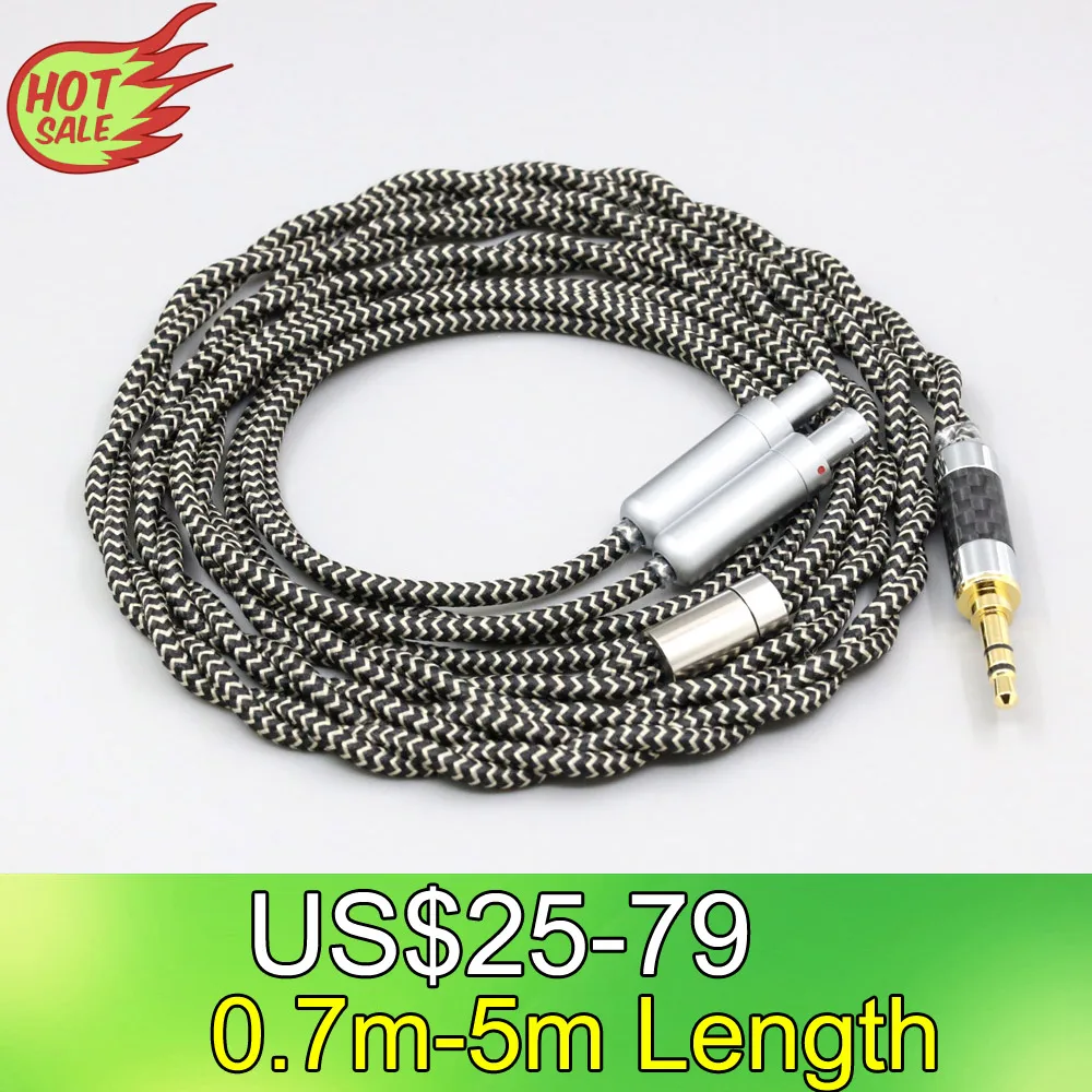 

2 Core 2.8mm Litz OFC Earphone Shield Braided Sleeve Cable For Sennheiser HD800 HD800s HD820s HD820 Dharma D1000 LN008062