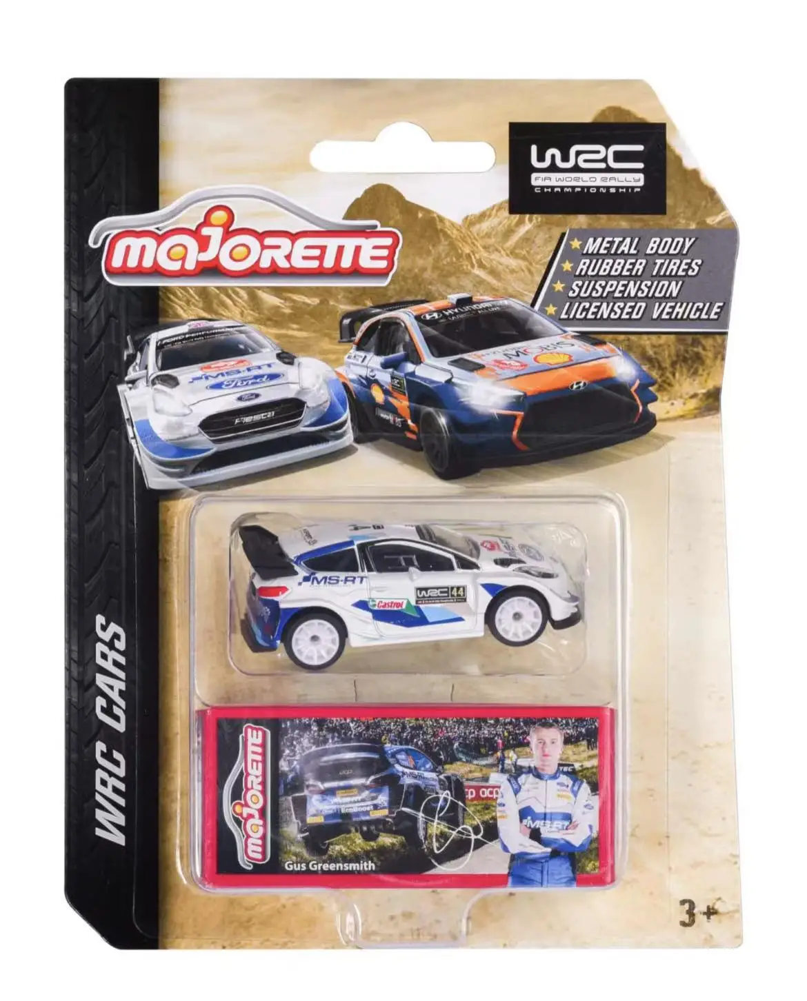 NEW Majorette WRC Cars Ford Fiesta  i20 1/64 Die-cast Model Collection Toy Vehicles