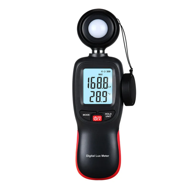 

Digital illuminance meter integrated handheld Bluetooth photometer, lumen tester, brightness and temperature integrated