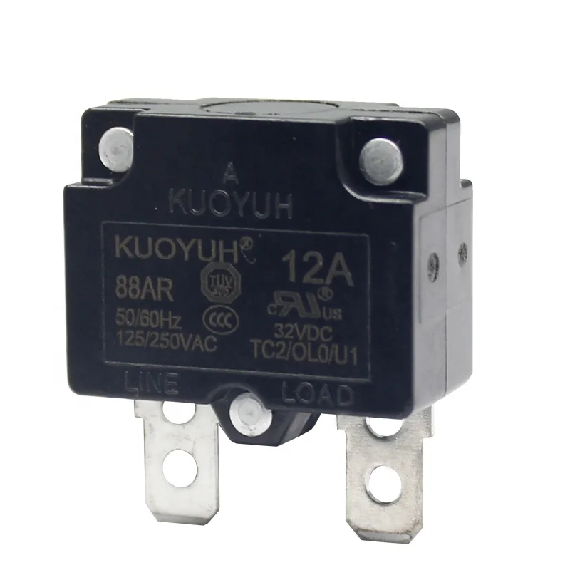 KUOYUH 88 AR Series Miniaturized 3A to 20A Electrical Automatic Circuit Breaker Miniature Overload Protector