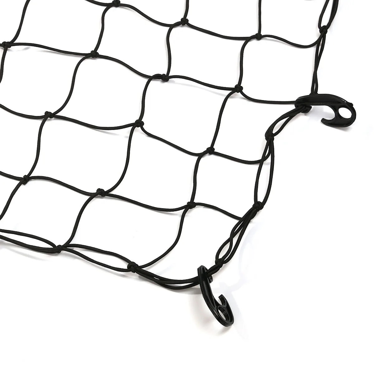 

12pcs Luggage Net 120*90Cm 4Mm Thick Latex Bungee Cargo Grid 88 Grids Stretchable For Car Roof Rack Trunk Suv Elastic Netting