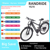 RANDRIDE YG70 Electric Bike 500W 45km/h Max Speed 48V 14Ah 70-80KM Max Range 27.5'' CST Tires 120kg Load Hydraulic Disc Brake