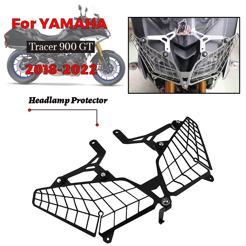 For YAMAHA Tracer 900-GT 2018-2022 Motorcycle Headlight Protection Headlight Cover Protection Grille Mesh Cover