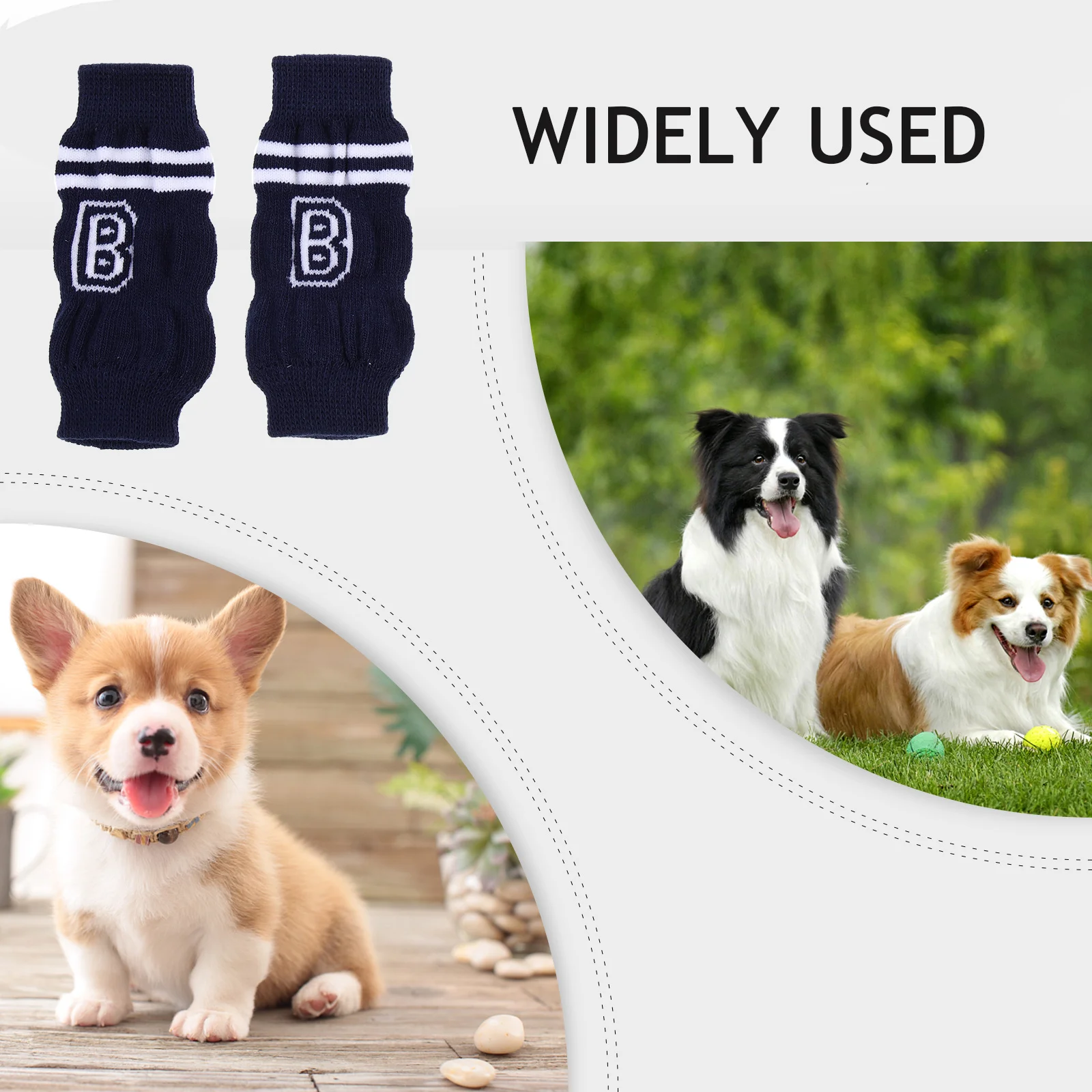 4 шт. противоскользящие носки для собак, защитные чехлы для ног домашних животных, мягкие удобные рукава для ног, приятные для кожи теплые носки для щенков, идеально подходят для маленьких