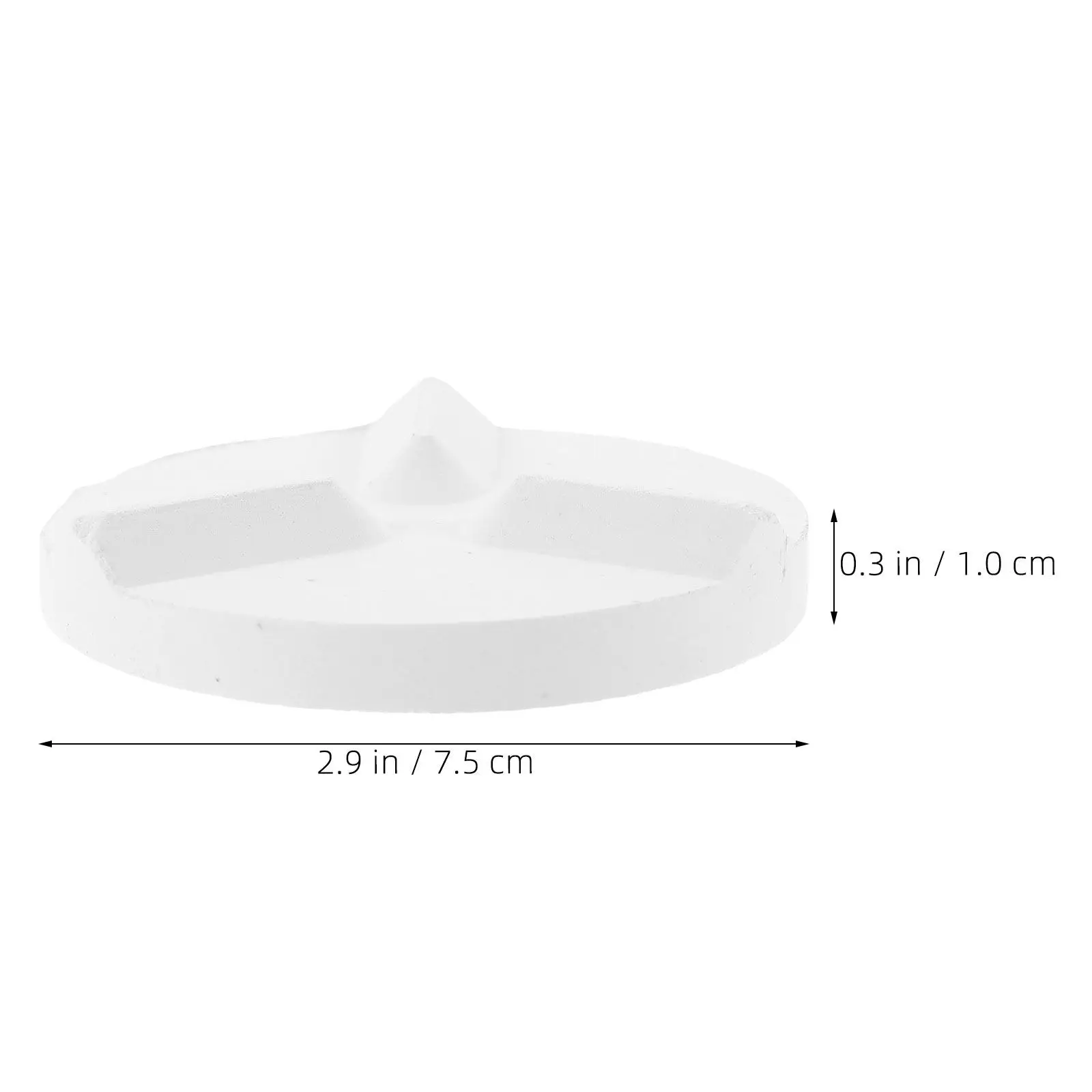 3Pcs Alumina Triangular Ceramic Kiln Mat High-Temp Refractory Support Pad Pottery Firing Glaze Prevention Multi-Layer Stacking