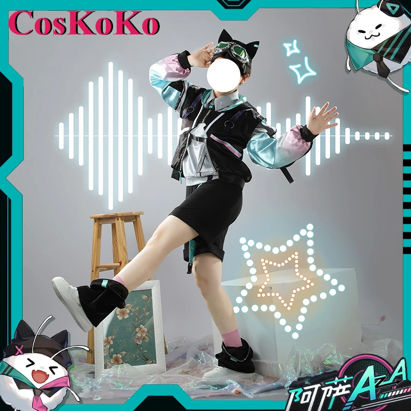 【Customized】CosKoKo Aza Cosplay Anime VTuber VirtuaReal Costume Fashion Handsome New Uniform Halloween Party Role Play Clothing