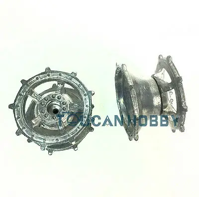 1/16 HENG LONG One Pair Metal Sprockets Spare Parts Driving Wheels For King Tiger RC Tank 3888 3888A Controlled Model TH00403