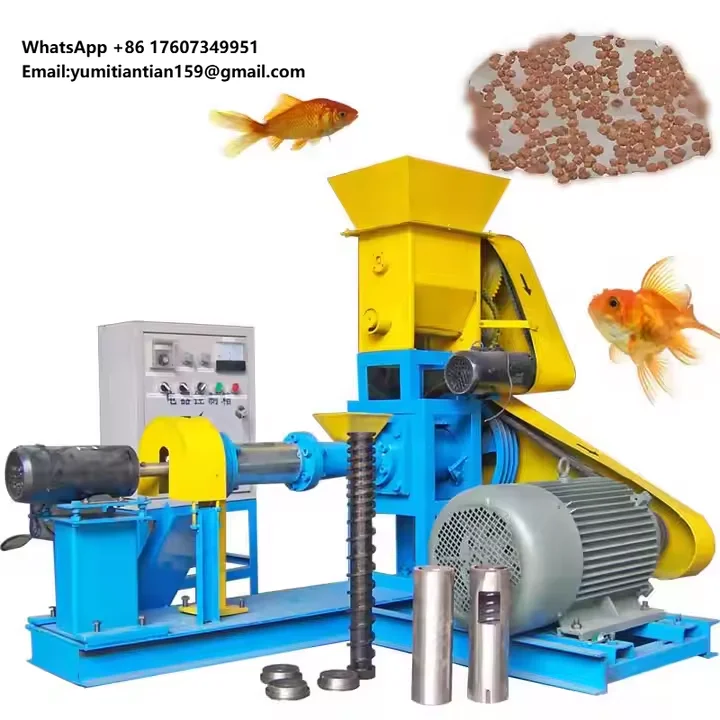 55kw Aquatic Floating Fish Feed Pellet Making Drying Machine
