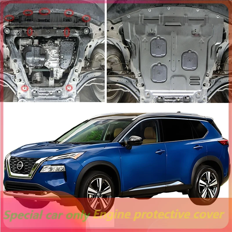 Wysokiej jakości osłona silnika, błotnik, płyta ochronna, osłona przeciwbłotowa do Nissan Rogue 4-cylindrowego 2021-2024