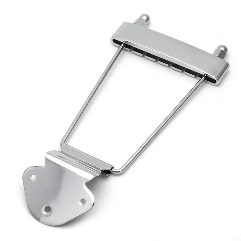 

Trapeze Tailpiece for 6 String Electric Guitar 50.0 m/m String Pitch Chrome Gold Black