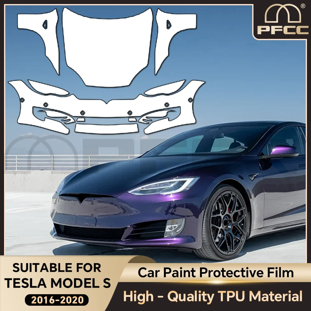 

PPF For Tesla Model S 2016-2020 TPU Paint Protection Film Clear Bra Car Body Pre-cut PPF Anti-Scratch Resistant Invisible Cover