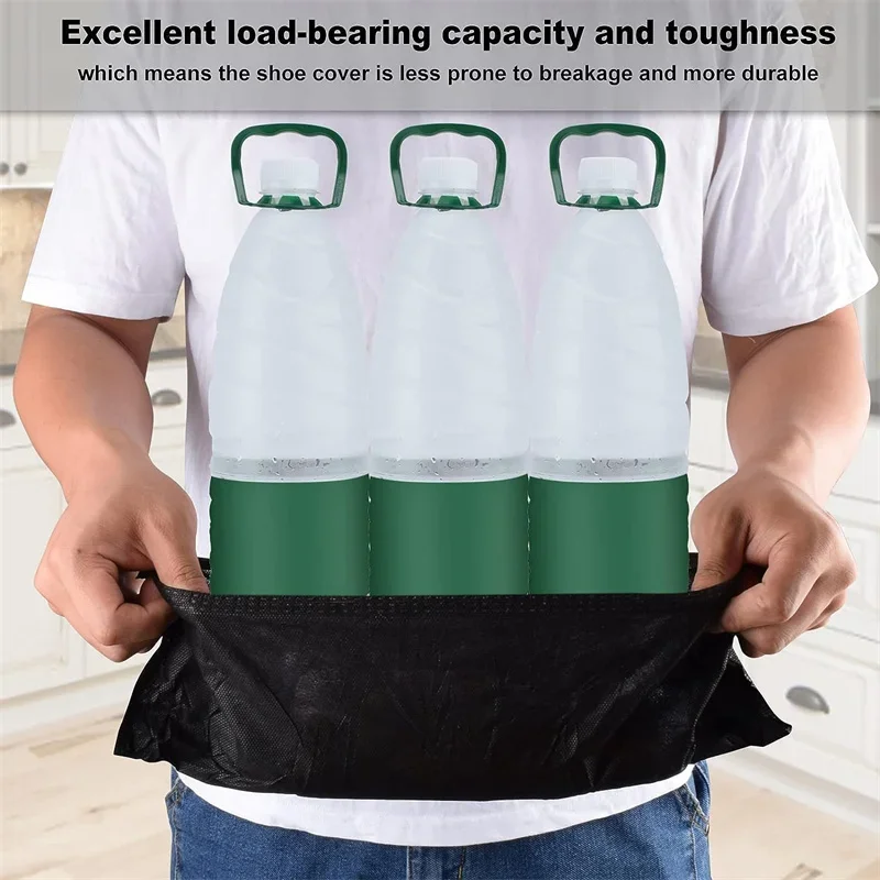 Disposable Boot Shoe Covers 100 Count Foot Booties Shoe Coverings Non Slip Shoe & Boot Covers for Indoor Outdoor Home Workplace