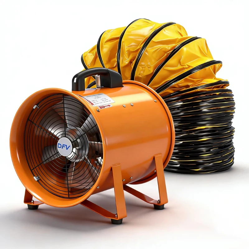 200mm/8inch Portable Ventilators Axial Blower Workshop Extractor Fan