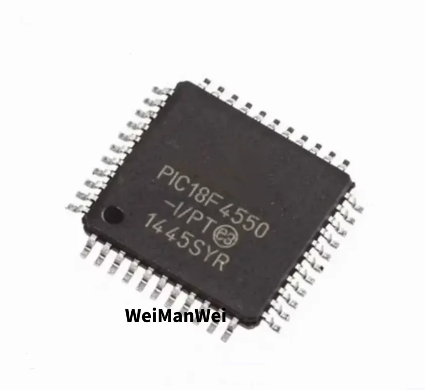 1 unidad de chip microcontrolador Pic18F4550-I/Pt Smd Tqfp-44 que se puede programar en nombre del cliente