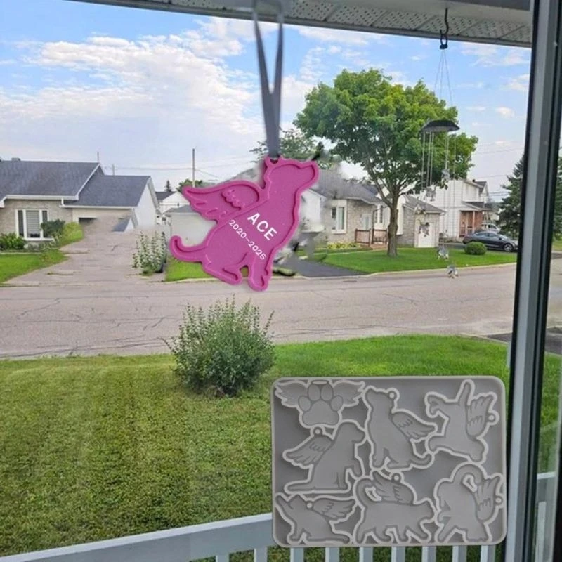 

652F Lovely 3D Cats Sturdy Silicone Mould Home Accessory for Creating Gypsum Resin Figurine Decorations Daily Casual Use