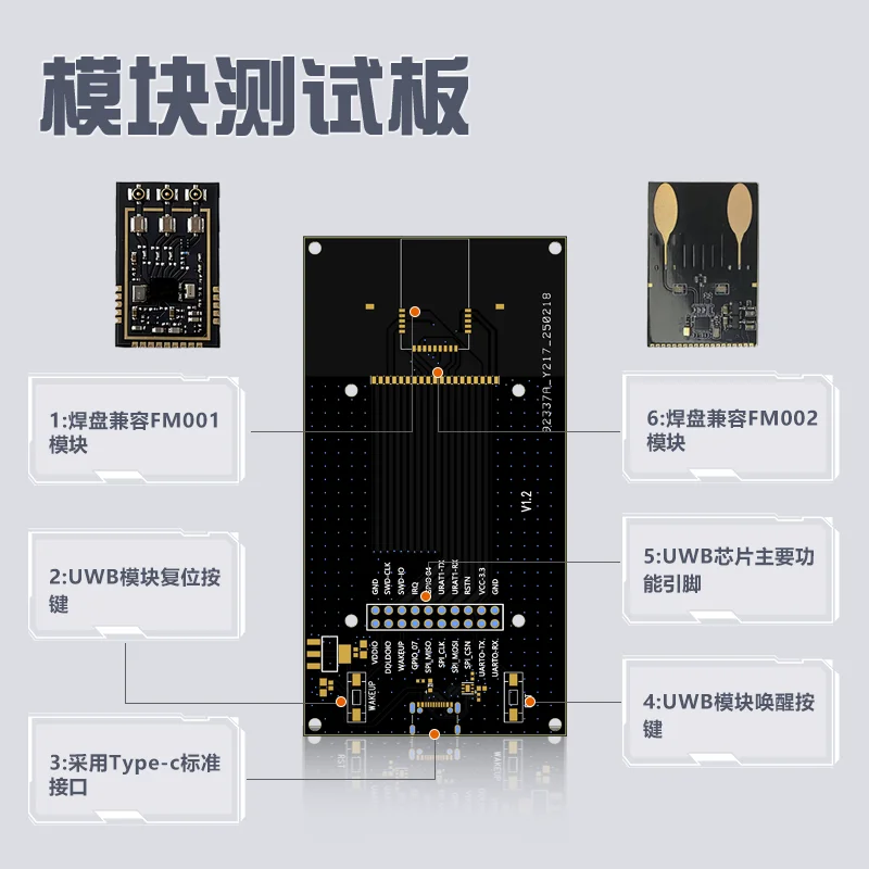 Ultra-wideband (UWB) Module Test Board