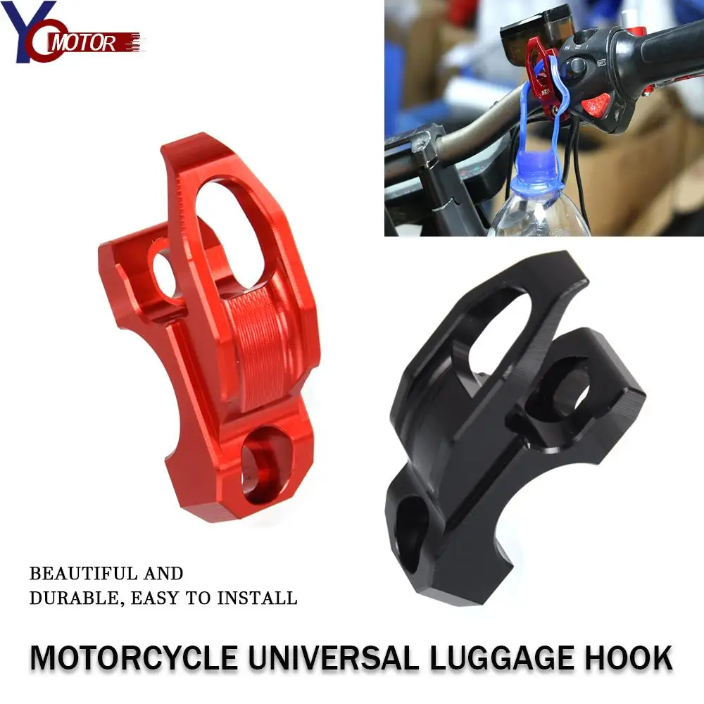 Universal 22mm Motorcycle Accessories Handlebar Storage Hook Luggage Hooks Hanger Helmet Claw Storage Bag Holder Aluminum Parts