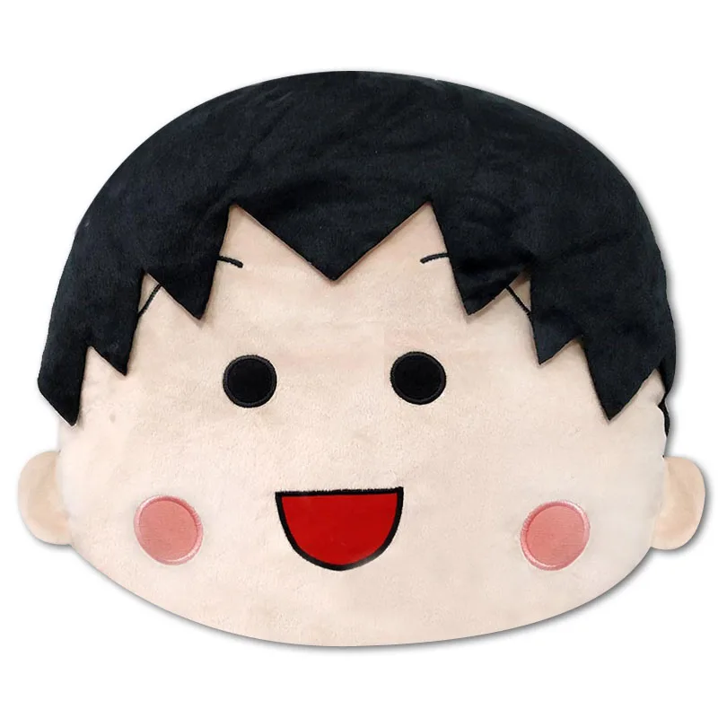 

New Cute Japan Anime Chibi Maruko Chan Big Face Plush Pillow Cushion Stuffed Toy Doll Kids Children Girls Gifts 37x35cm