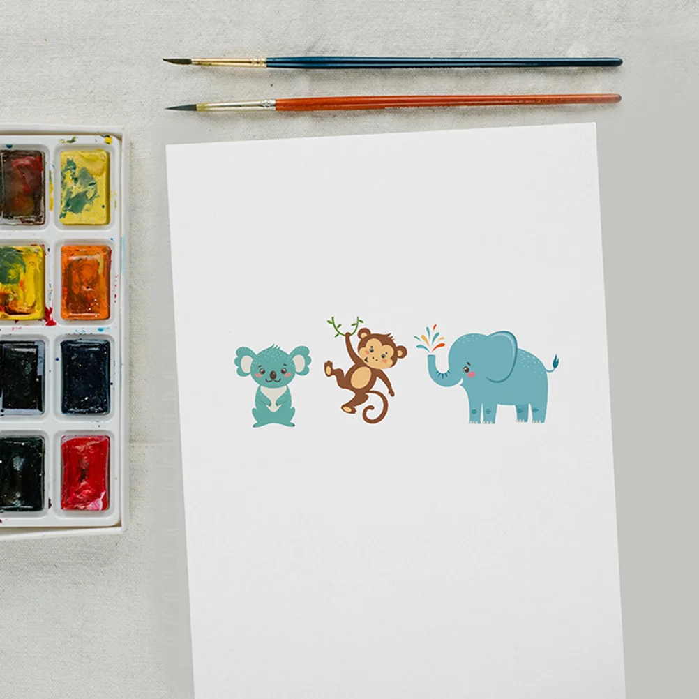 100 قطعة من لوحات الرسم بالألوان المائية، لوازم رسم الفنانين، أوراق ورق فني بيضاء للرسم للطلاب، بكميات كبيرة