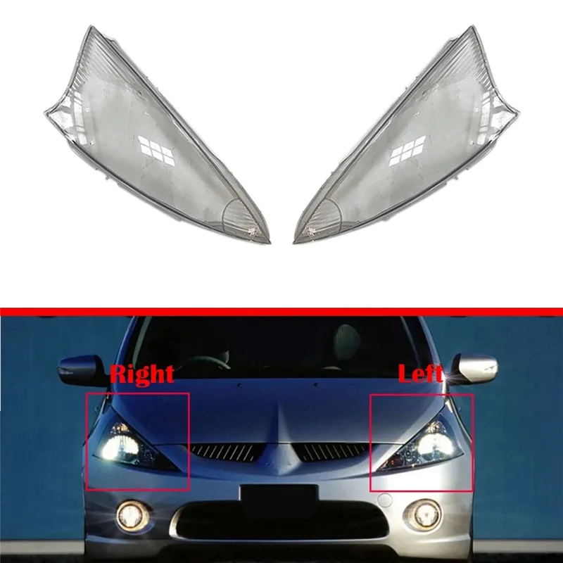 A57E-For Mitsubishi Grandis 2009-2015 Front Headlight Shell Lamp Shade Transparent Head Light Lamp Cover Replacement Accessories - Image 5
